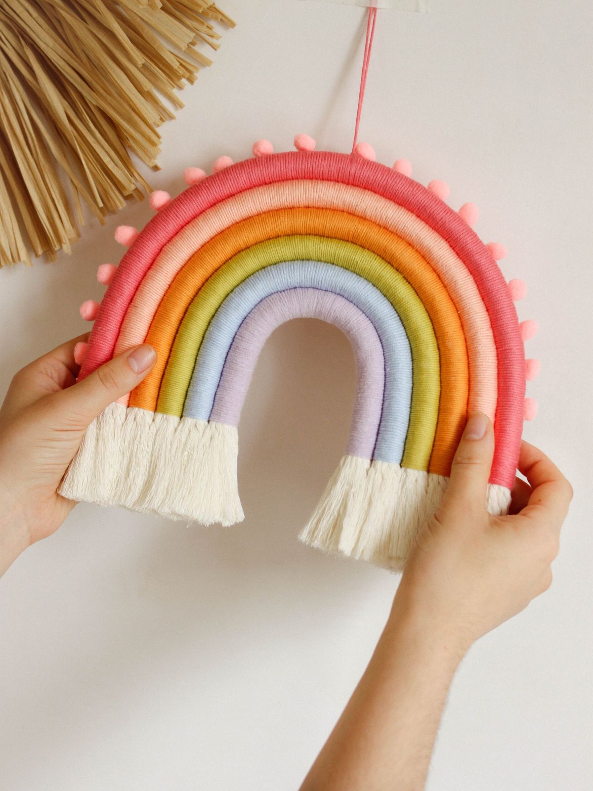 Arc en ciel macramé